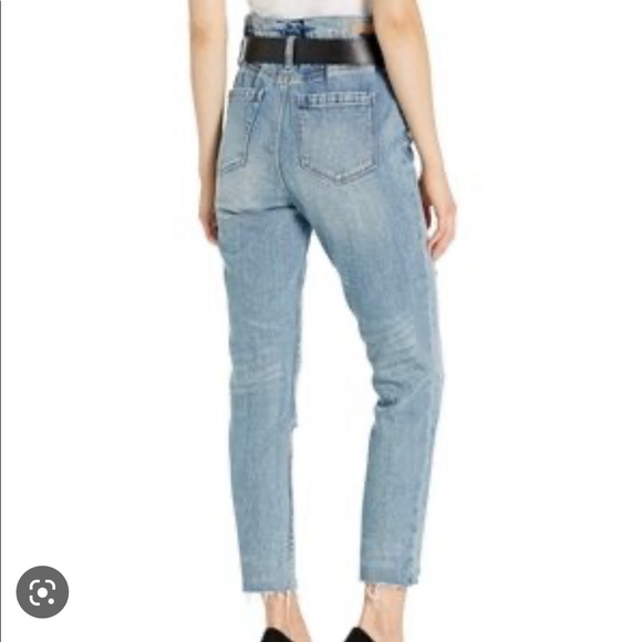 Blank NYC Paperbag High Rise Jeans & Belt - Picture 3 of 14
